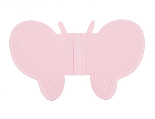 048-12-Silikon hellrosa 2er-Set Schmetterlingsgriffe 11x7x2,8cm