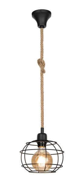 Rope Pendant with Round Cage 4530-1