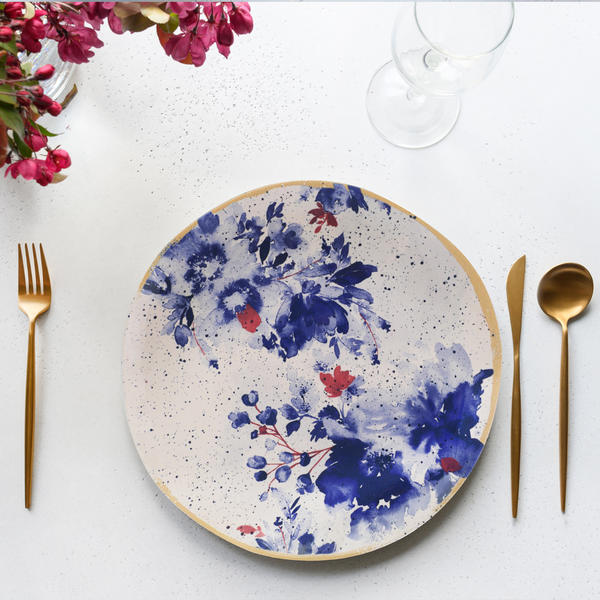 Mimoza Organic Serving Plate 26 Cm | Keramika