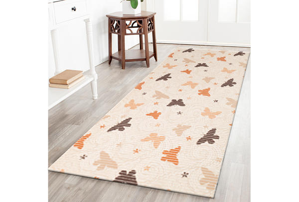 Tapis de bain décoratif Aquamat | Polyester | Papillon à motifs | 65cm | Aquamat-0014