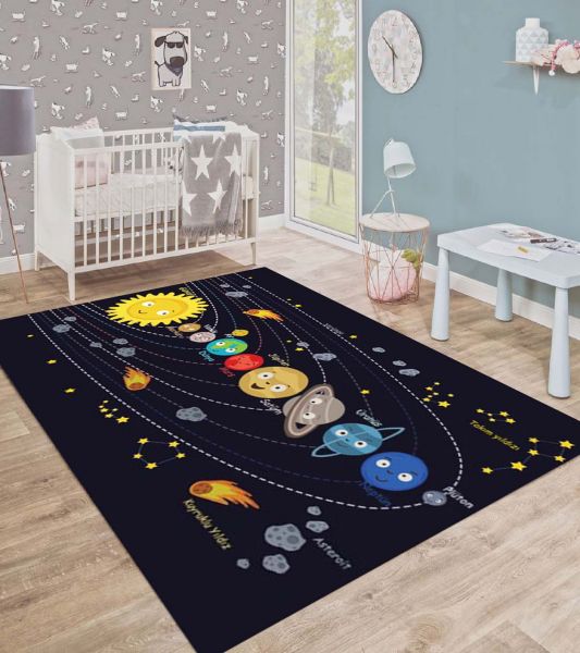 Birkilim Washable Silky Non-Slip Base Kids Room Carpet | MLN-IP-SD-531