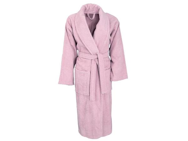 Soft Cotton Plus Size Bathrobe Dried Rose