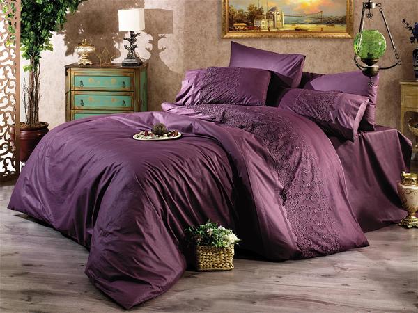 Ensemble de housse de couette double Alara Prune