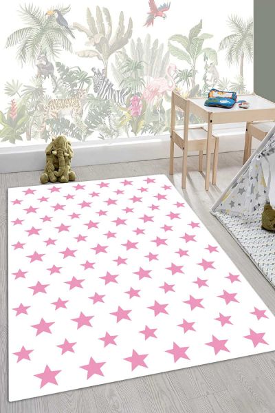 Birkilim Yıkanabilir İpeksi Kaymaz Taban Çocuk Odası Halısı | MLN-IP-HY-1079