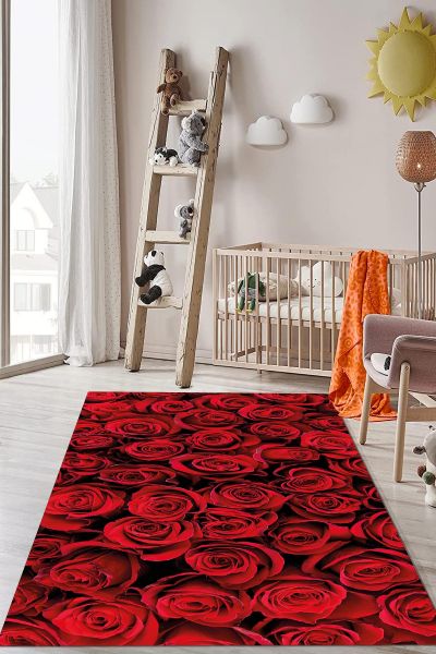 بريكليم سجادة زخرفية قابلة للغسل بقاعدة حريرية مانعة للانزلاق | MLN-IP-HP-767