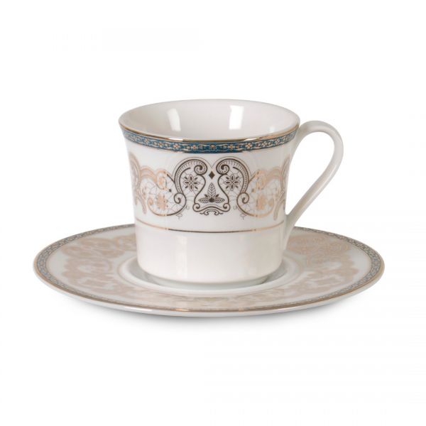 GL-100 # OG-8465 GRÜN & GOLD # PRS KAFFEESATZ | IPEK-61045