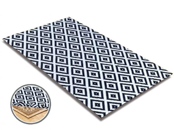 Lastikli Halı Örtüsü Vintage Siyah 6 m2