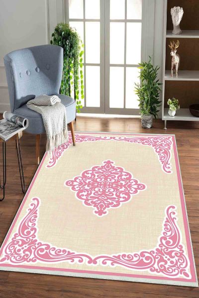 Birkilim Yıkanabilir Dekoratif Halı İpeksi Kaymaz Taban | MLN-IP-HK-0125