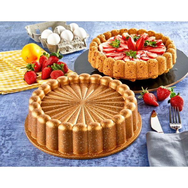 Oz Life | Sahara Granite Rose Gold Pie Cake Mold