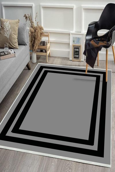 Birkilim Yıkanabilir Dekoratif Halı İpeksi Kaymaz Taban | MLN-IP-HS-388