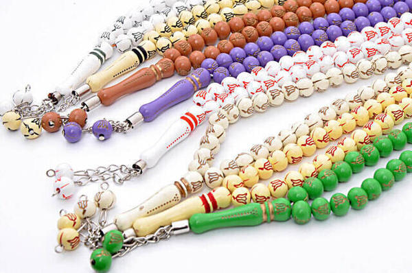 Hediyelik Keseli Tesbih - Özel Baskılı - Ben Geldim - Bebek Mevlidi Hediyeliği