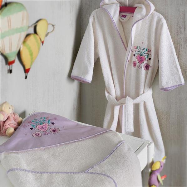 Taç Happy Baby 2-4 Yaş Bebek Bornozu