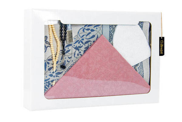 Ensemble spécial pour le Ramadan 38 - Tapis de prière - Couverture - Essence - Chapelet - Casquette - Boîte