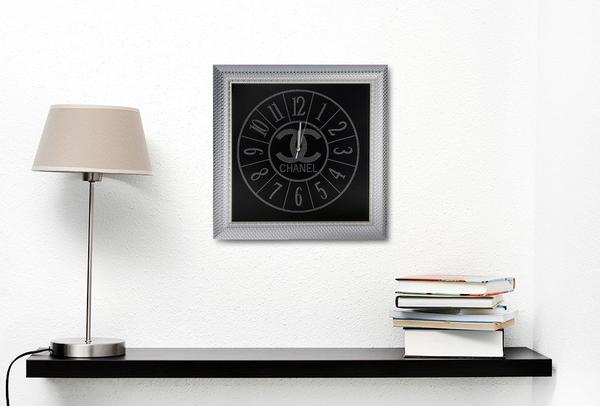Bavary Dekoratif Duvar Saati Chanel Beyaz