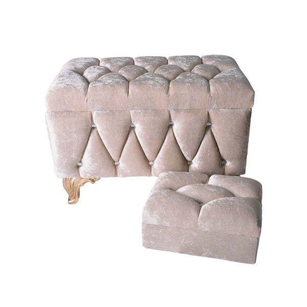 Akpınar | 2'li Çeyiz Sandığı Pudra Kare