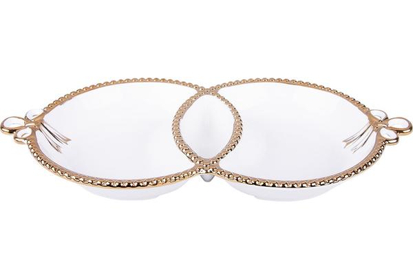 Dekonaz Porselen Çerezlik | Altın Şerit | Hs40