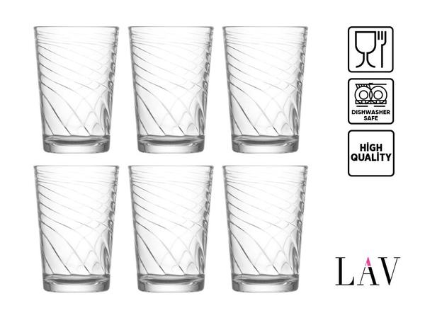 LAV Filiz 6|12|24 Parça Su Bardağı Seti | 205ml