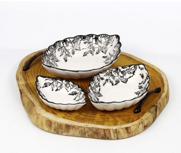 YNS Ovale 3 Pcs Saladier Rose