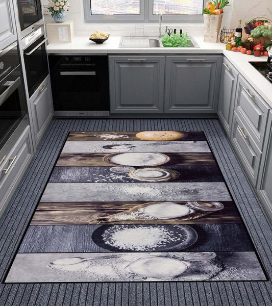 Birkilim Tapis de cuisine lavable soyeux antidérapant | MLN-IP-SD-508