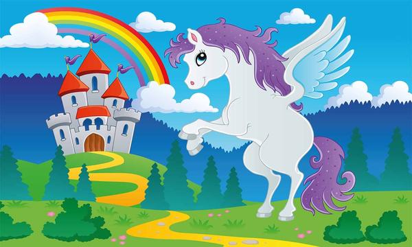 Bayev Çocuk Odası İçin Desenli Halı Castle - 100x160 cm