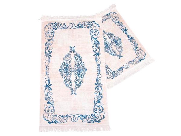 Palace Rechteckige Badematte Set 2 Stück Creme