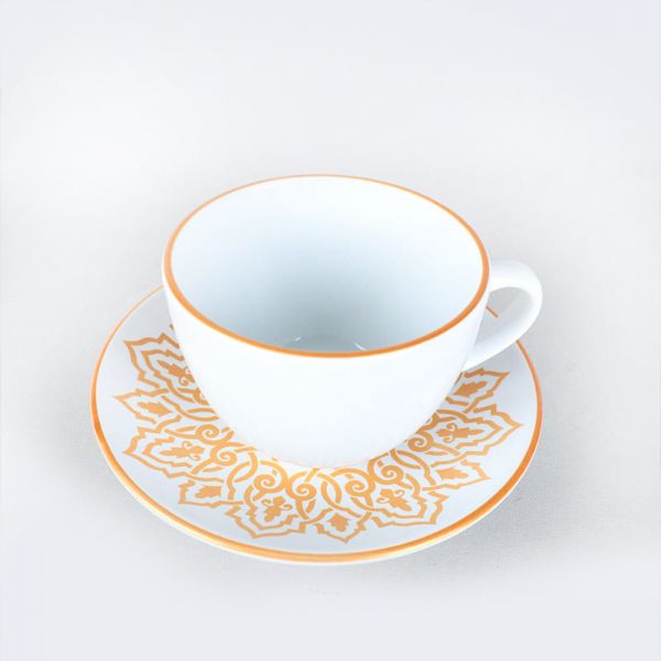 Topkapı Beyaz Çay Fincan Takımı 12 Parça 6 Kişilik | Keramika