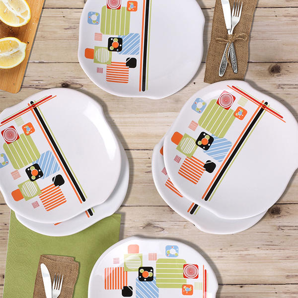 إكليبس فن كلر رزغار صحن كيك 20 سم 6 قطع | كيراميكا