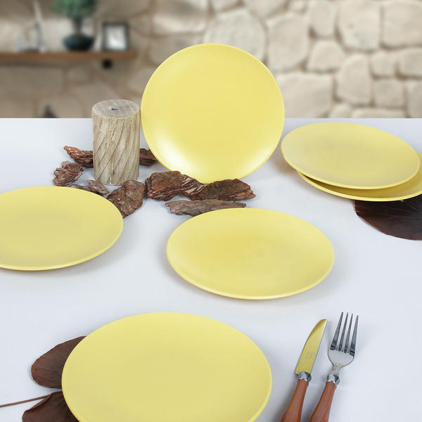 كعكة إيجة صفراء مطفي 20 سم 6 قطع | كيراميكا