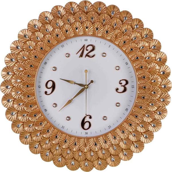 Almina Maxigold Çiçek Desenli Yuvarlak Saat 