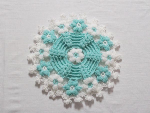 El İşi Yün Lif Cam Göbeği Papatya