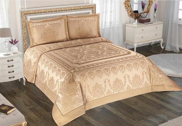 Belenay Çift Kişilik Yatak Örtüsü - Novella-B Cappucino