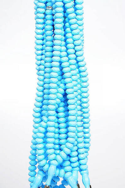 مظهر كريستالي غير لامع 99 قطعة مسبحة للحج والعمرة 10 قطع