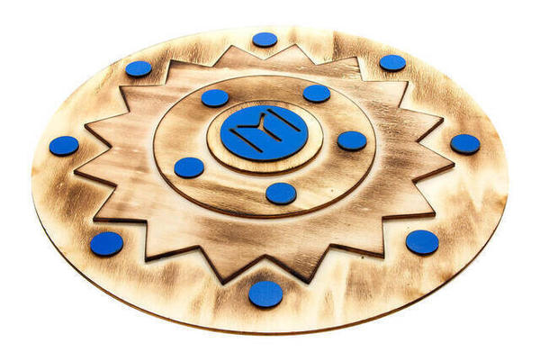 Ertuğrul Kalkan - Ahşap Tahta Oyuncak Kalkan - Mavi