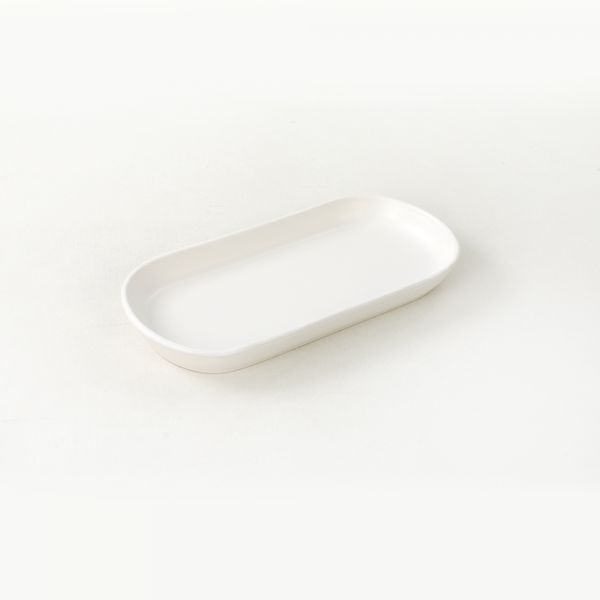 Mat Beyaz Noyan Kayık Tabak 2 Adet 28 Cm | Keramika