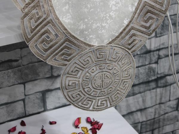 Samira Nakışlı Yatak Odası Ve Salon Takımı Krem Cappucino