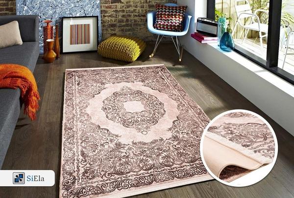 Siela | Latex Yıkanabilen Halı | Bej | 1510-Beige