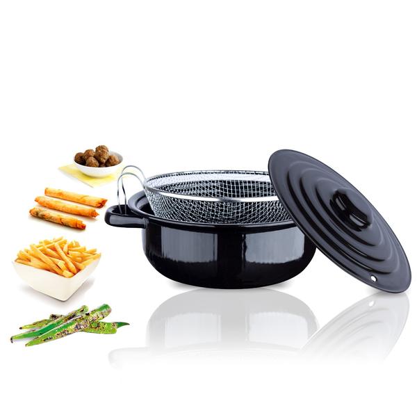 Bayev | Emaye Telli Patates-Cips Kızartma Tenceresi