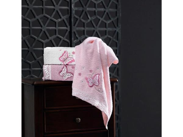 Mariposa Curl 3D besticktes 3-teiliges Küchentuch-Set