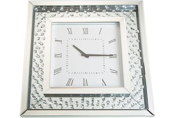 Dekonaz Duvar Saati 50x50 cm | Gümüş | By-15js0016