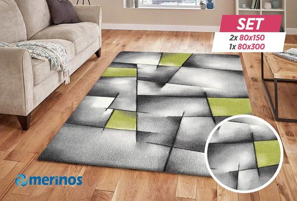 Merinos Brilliance Halı Seti | 80x150 | 80x300 | Yeşil