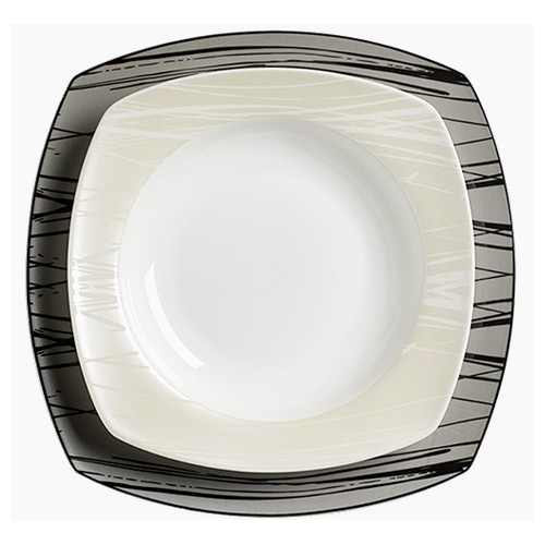 Korkmaz Belinda Collection Yemek Takımı | 86 Parça | 12 Kişilik | Kare | A8111