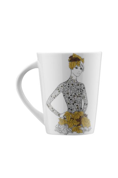 Kütahya Porselen Kadınlarım Serisi 9446 Desen Mug Bardak
