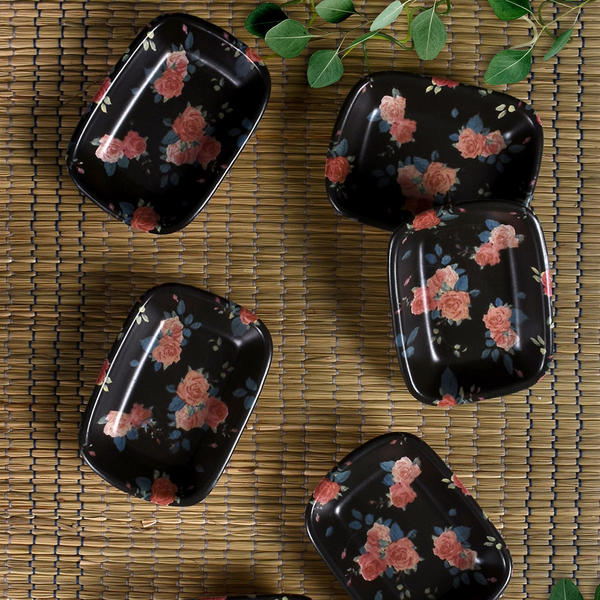 بلاك روز سناك / كاياك مستطيل 11 سم 6 قطع - 18229 | كيراميكا