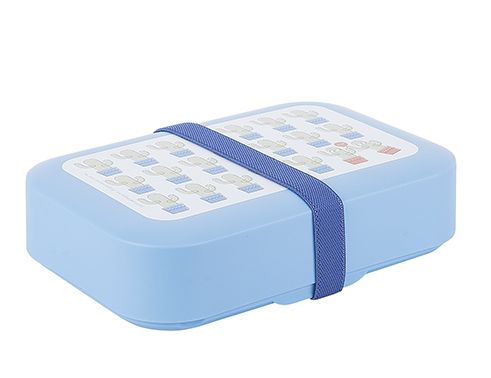 Tantitoni | Tantitoni | Kaktüs Desenli Mavi Plastik Beslenme Kutusu