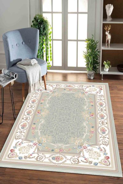 Birkilim Yıkanabilir Dekoratif Halı İpeksi Kaymaz Taban | MLN-IP-HK-0173