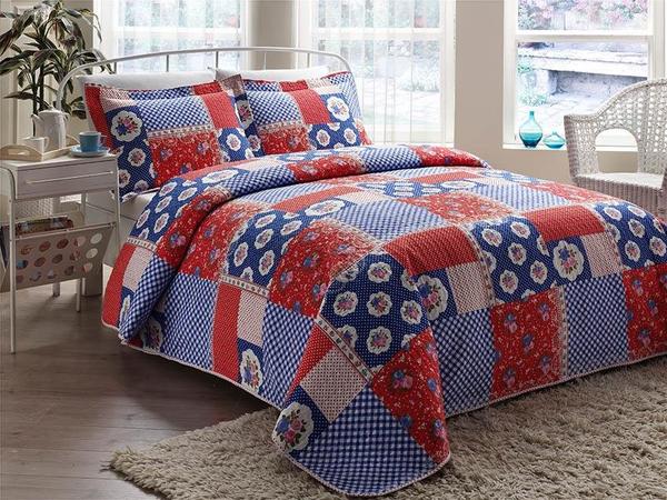 Kazel Everyday Patch Yatak Örtüsü Seti Tek Kişilik 