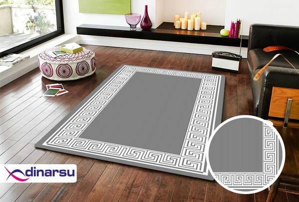 Dinarsu Yıkanabilen Halı | Sunshine | Gri | 1106-Grey
