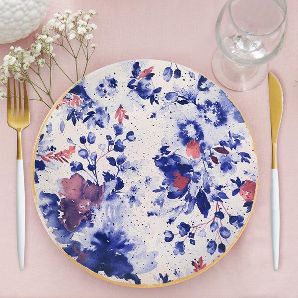 Mimoza Red Ege Serving Plate 26 Cm | Keramika