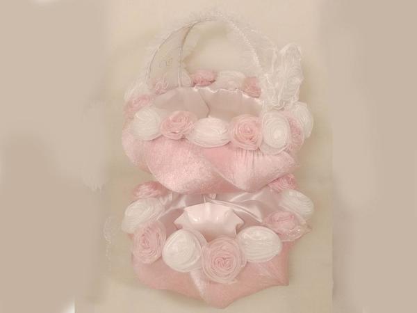 Kavuk Viele Rosen Henna Basket Pink