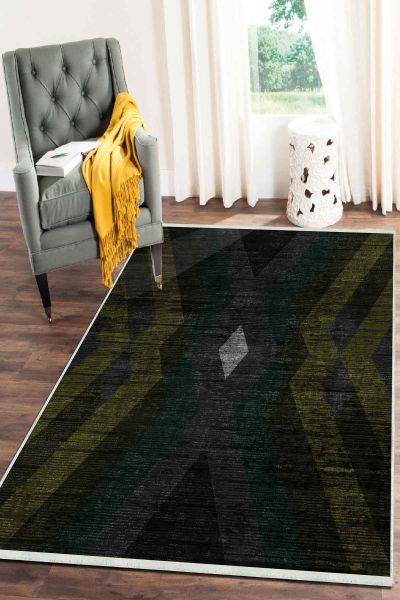 Birkilim Yıkanabilir Dekoratif Halı İpeksi Kaymaz Taban | MLN-IP-SD-284